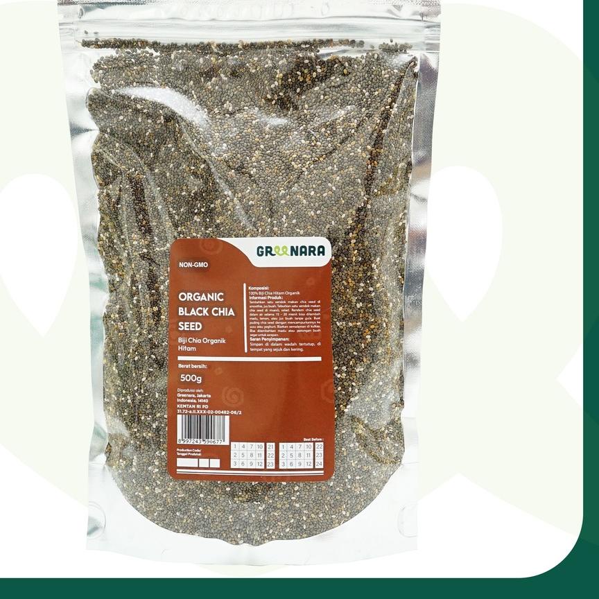 

♥ Organic Black Chia Seed 500gr / Chiaseed Hitam Organik ➮