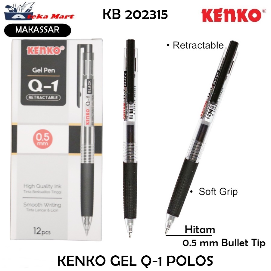 

[BOX/12PCS] KENKO GEL PEN Q-1 CETEK