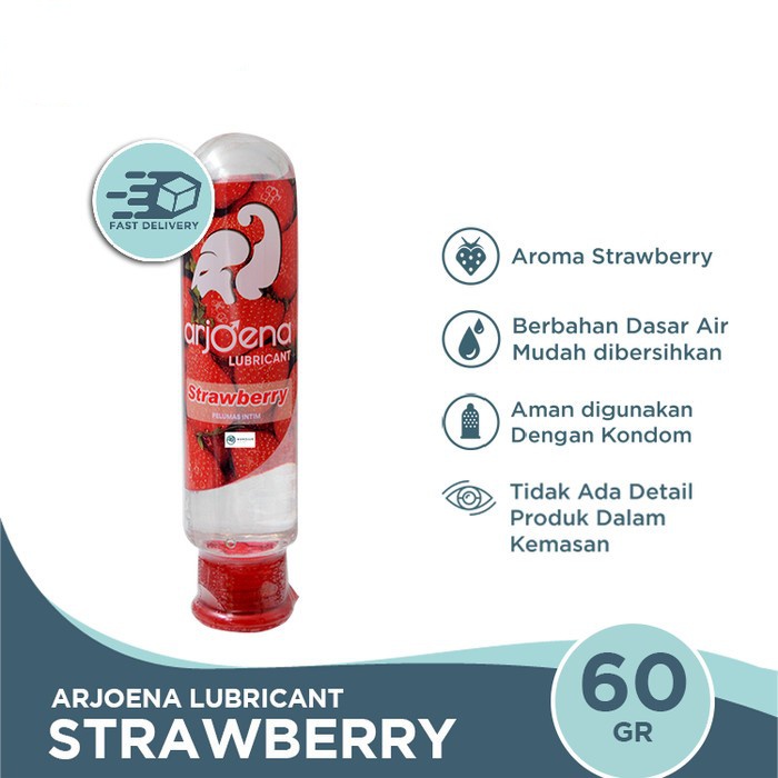 Arjoena - Strawberry Lube 60gr | Pelumas Lubricant Kondom