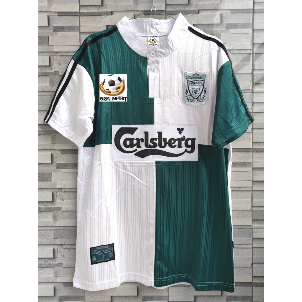 RETRO | Jersey Baju Bola Lvrpll Away 1995 1996 Grade Ori