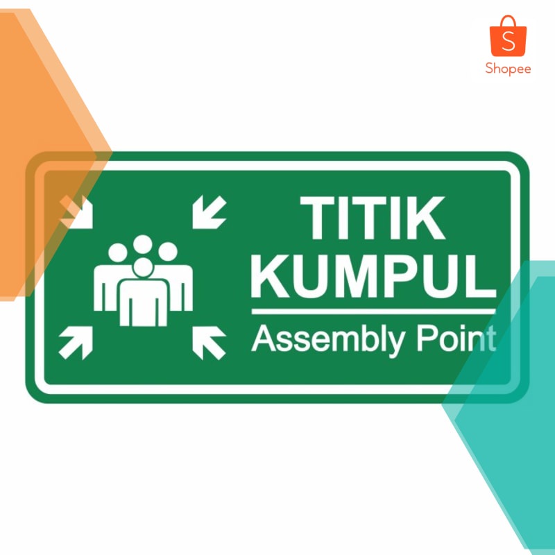 

Terlaris Rambu Sign Assembly Point 40cm x 20cm Tititk Kumpul Plat Alumunium Keren