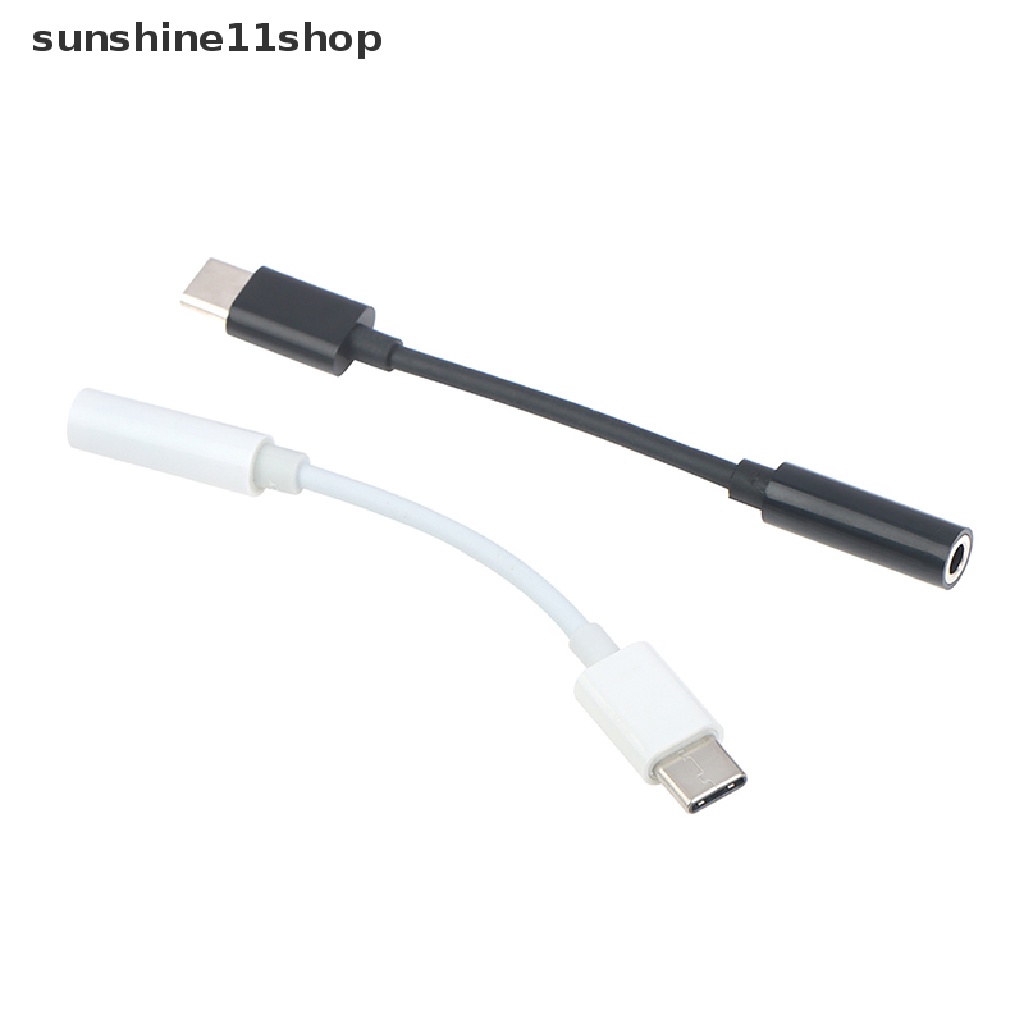 Sho Tipe-C Ke 3.5mm AUX Jack Earphone Audio Adapter Audio Splitter USB-C Converter Headphone Adaptor N