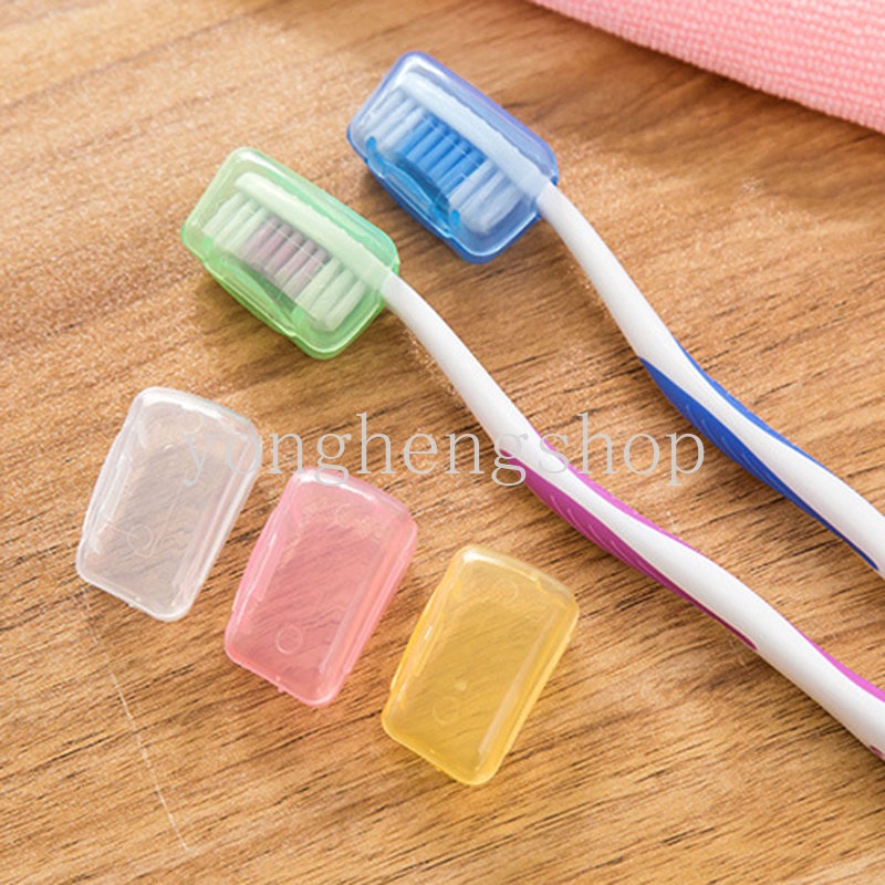 5pcs / set Toothbrush Head Cover Holder Hiking Camping Travel Portable Tooth Brush Cap Case Germproof Toothbrushes Protection Covers Bathroom Supplies