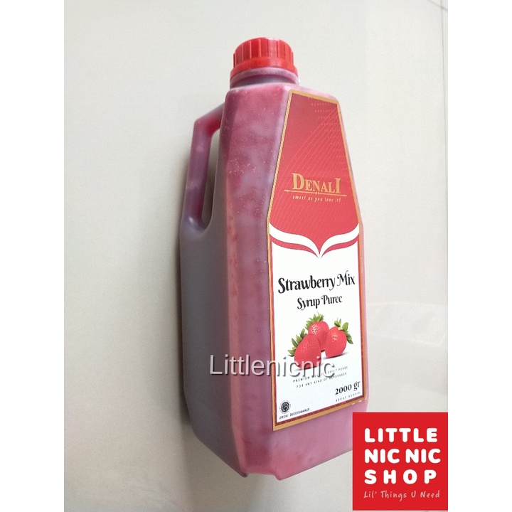 

Denali Strawberry Fruit syrup Puree Mix Smoothies 2 Kg