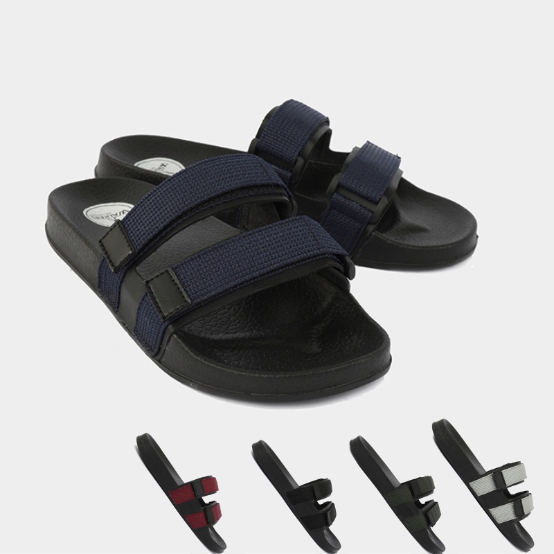 SANDAL SLOP PRIA ANTI SLIP BAHAN KARET RINGAN SANDAL POLOS PRIA MURAH