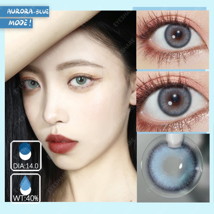 （COD）TWINKLE 1 pasang lensa kontak warna diameter 14MMsoftlenssoftlens matasoftlens mata korea