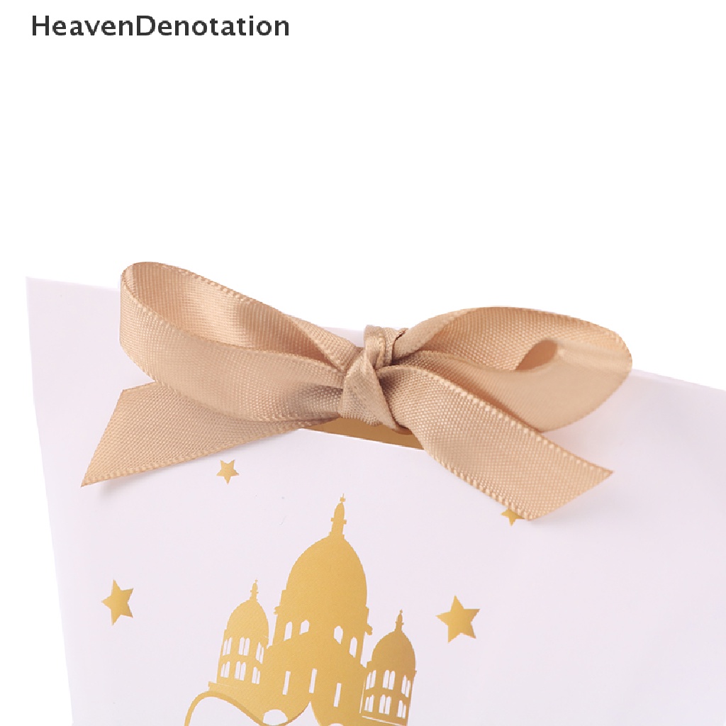 [HeavenDenotation] 10pcs Eid Mubarak Gift Box Ramadan Kareem Candy Bags Dekorasi Festival Islami HDV