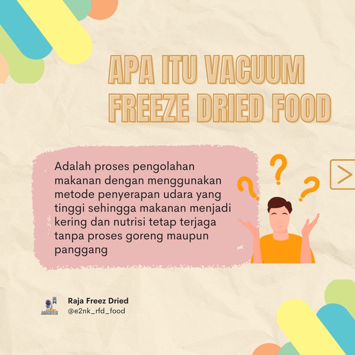 

Terlaris ✨ -Keripik Buah Durian Vacum freeze Dried Food Astronot Food Netto 20gram2.2.23