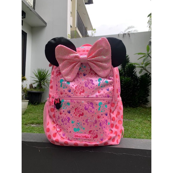 Smiggle Disney Mickey Minnie Backpack Lunchbag Bottle set