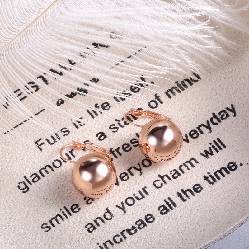 Anting Drop Menjuntai Bentuk Bola Halus Untuk Wanita Kreatif Putih/Golden/Rosegold Pandent Earring Charming Female Ear2023New Hot