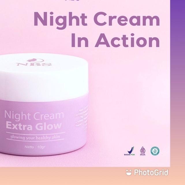 ✸ NIGHT CREAM NBS EXTRA GLOW ECER /CREAM MALEM EXTRA GLOW/ECER NIGHT CREAM ULTIMATE(NBS SKINCARE) ✹
