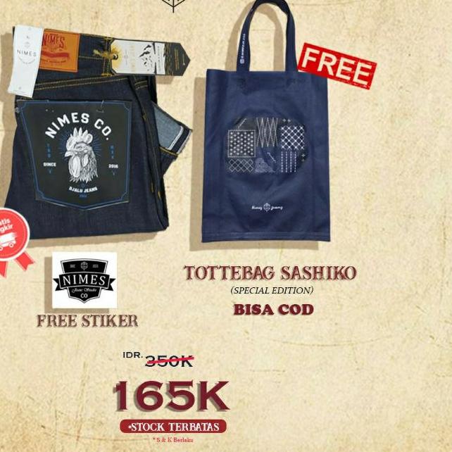 ☪ DENIM SELVEDGE MURAH - Kaku ☂