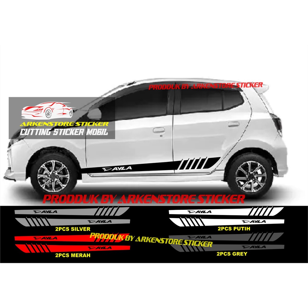 jual sticker mobil ayla cutting sticker mobil daihatsu ayla