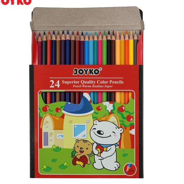 

Paling Laku Pensil Warna Joyko CP-24PB / Color Pencil / 24 Warna