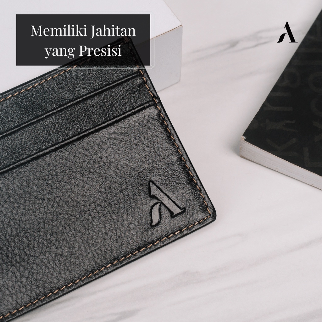 Dompet Kartu Mini Minimalis Cewek Cowok 100% Kulit Sapi Asli Premium Banyak Warna - ZEA CARD HOLDER