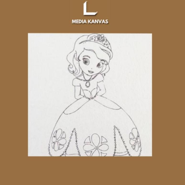 

N21 Kanvas Lukis Sketsa Anak TREND れ