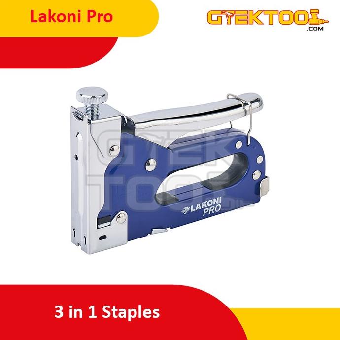 Lakoni Pro Staples Tembak 6 - 14 mm Staple Gun Tacker 3 in 1 Steples