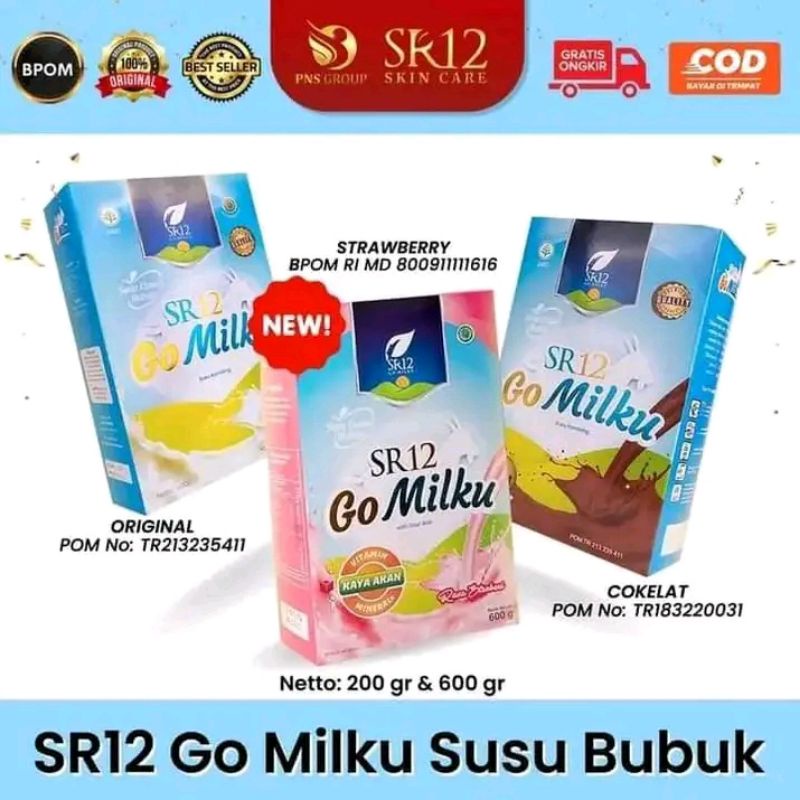 

SUSU GO MILKU SR12 200g/MENGATASI ASAM LAMBUNG/MENJAGA KESEHATN TULANG/ASI BOSTER/KESEHATAN TUBUH