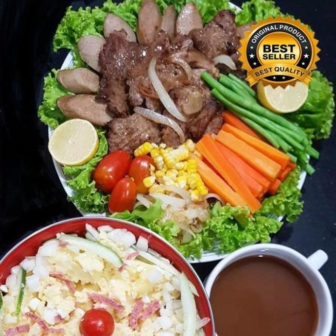 

BEEF STEAK BISTIK SAPI DENGAN POTATO SALAD ORIGINAL BEST SELLER H65464UJ