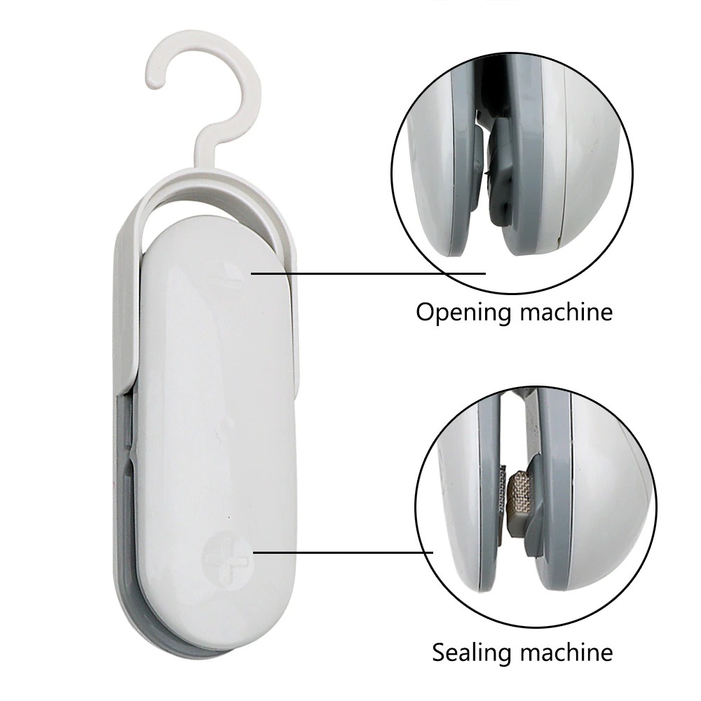 Mesin Sealer Plastik Mini Sealing Machine Portable Kitchen Storage - SF-301 - Gray