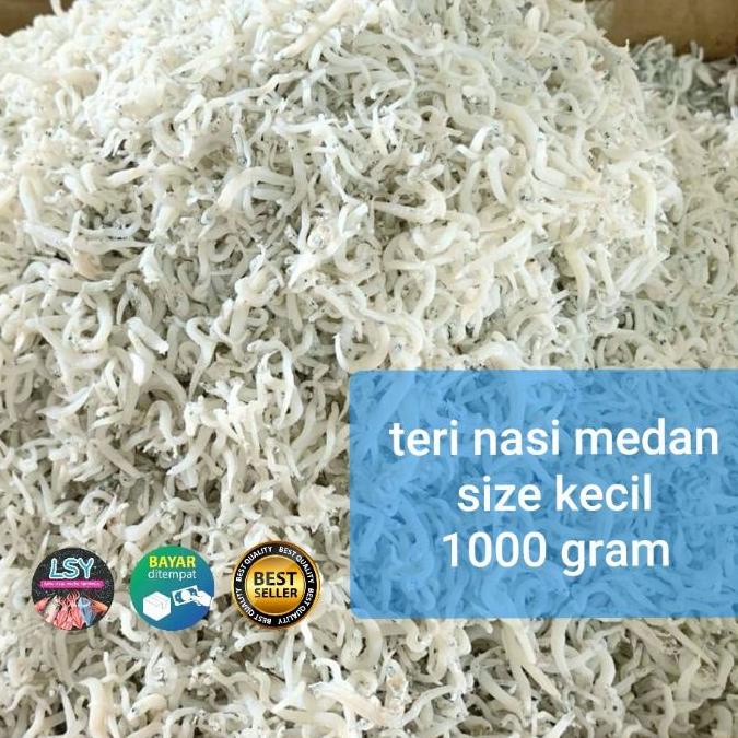 

➦ ikan asin teri nasi medan size kecil 1 kg ►