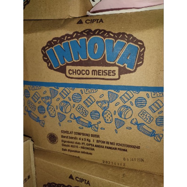 

Meses/Coklat Butir Innova Biru repack 500gr
