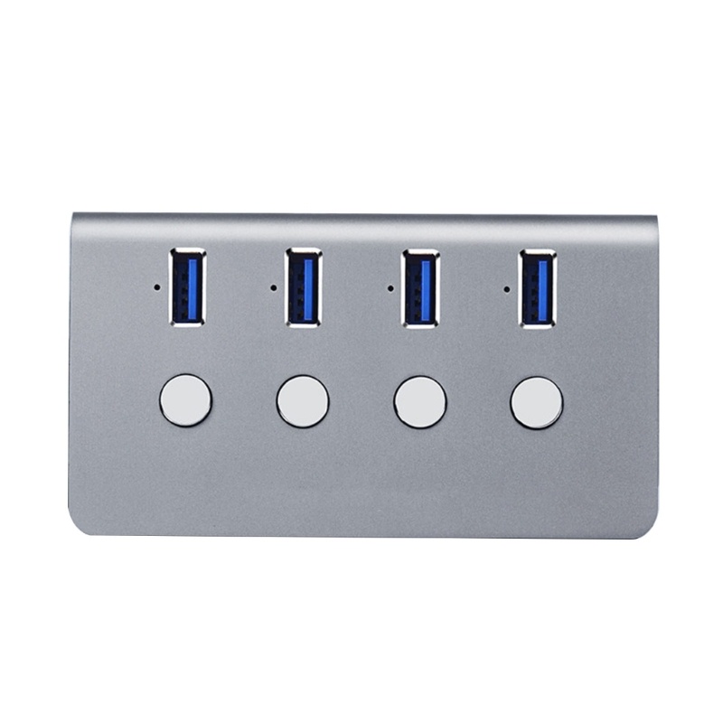 Zzz Hub Multi port USB3.0 Dengan Saklar Power On Off USB Splitter Hub Expander Adapter