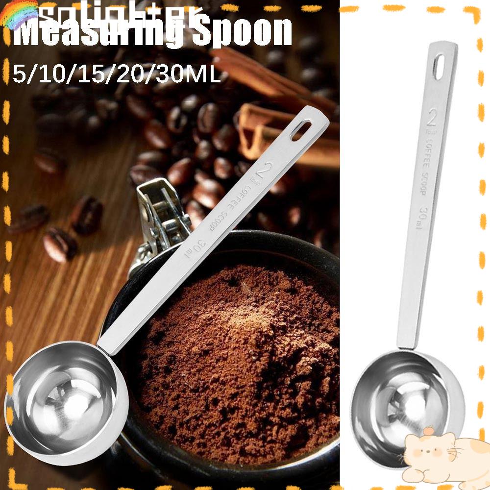 Solighter Sendok Takar Menebal Stainless Steel 5 /10 /15 /20/30ML Powder Spoon