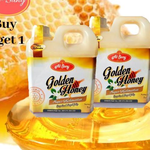 

✾ Paket 2Btl GOLDEN HONEY Super Hutan Kalimantan @Albany Netto1kg ♂