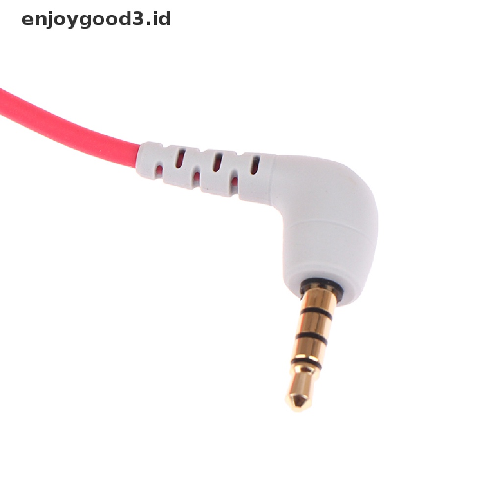 【 Rready Stock 】 3.5mm TRS to TRRS Microphone Cable Male to Male Right Angle Patch Adapter Cable （ ID ）