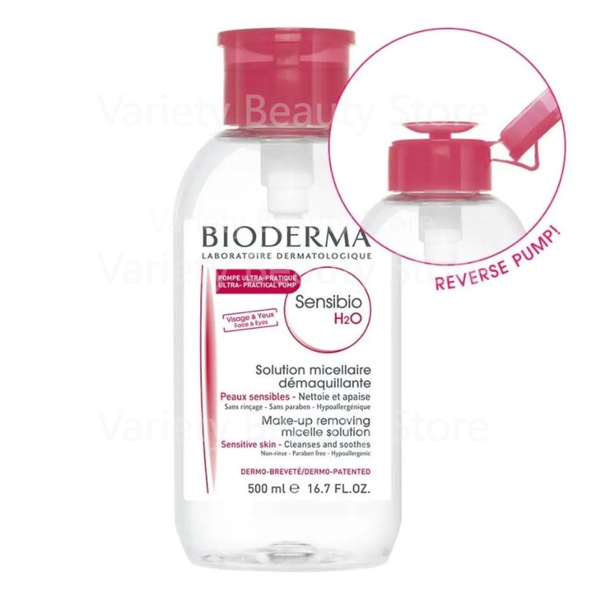 Bioderma Sensibio/Sebium  H2O Micellar Water  [100ML/500ML/with Pump]  Pembersih Make Up