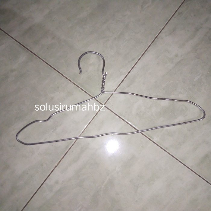 perbiji hanger baju motif random aluminium gantungan rak panger rack