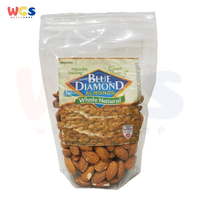 Blue Diamond Almonds Whole Natural Raw Snack Almond Nuts 250 gr