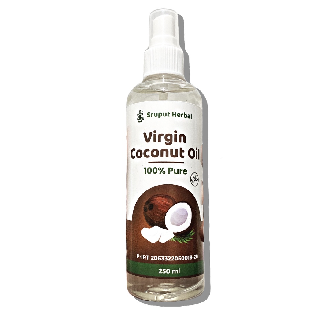 250ml Virgin Coconut Oil VCO - Minyak Kelapa Murni 100% | Minyak Kelapa Diet Original Tanpa Campuran Minyak Kelentik Minyak Klenthik Minyak Klentik
