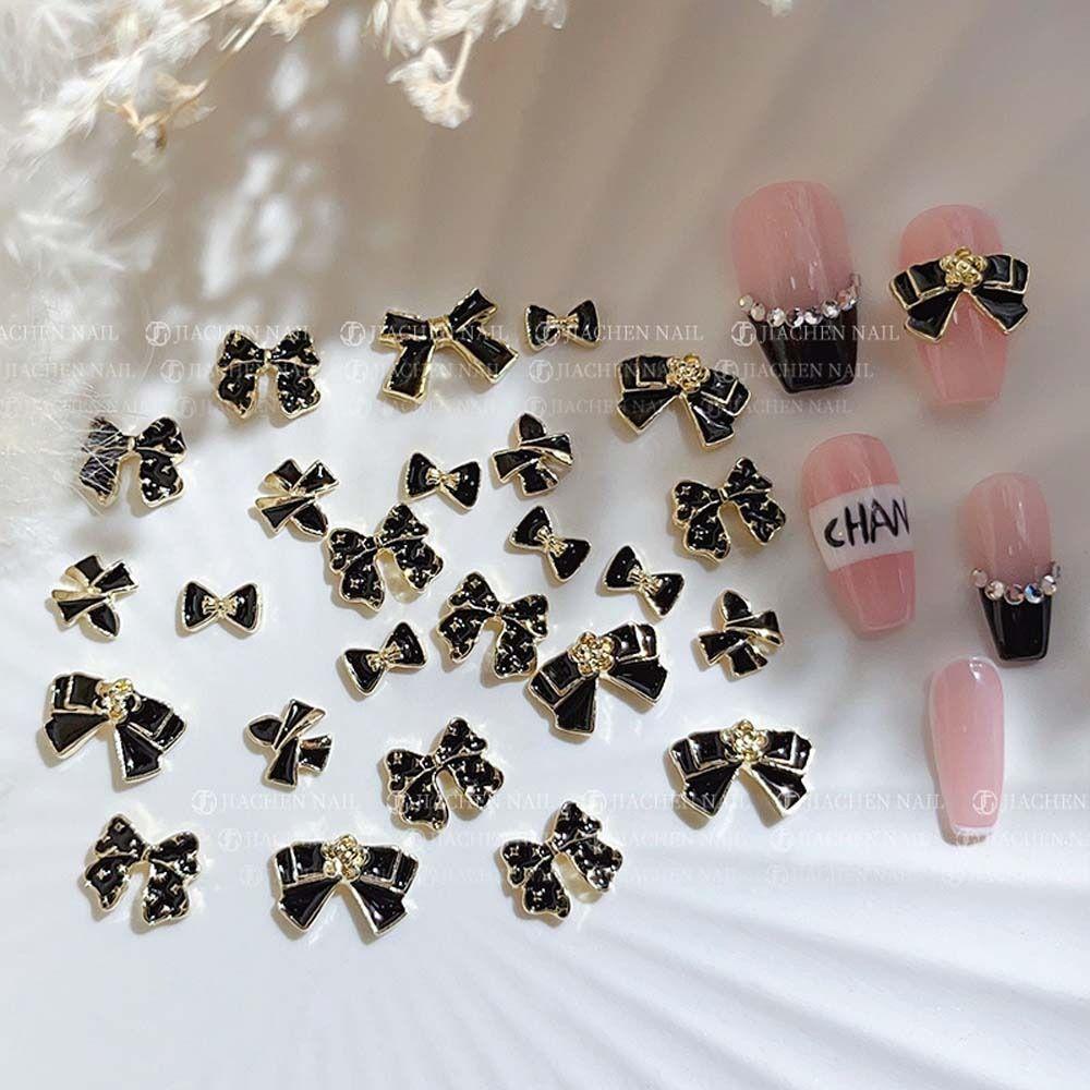 Agustina Kartun Dekorasi Kuku Wanita Jepang 3D Nail Art Drills Butterfly Manicure Aksesoris Bunga Perhiasan Kuku