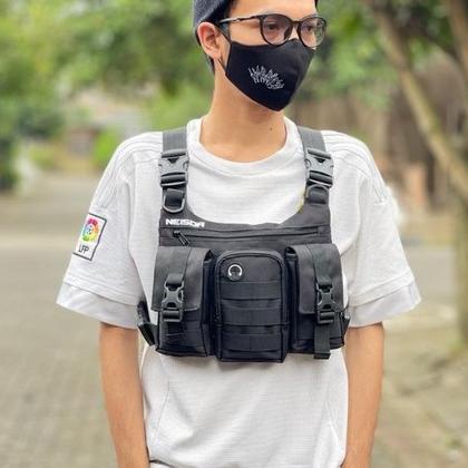 BIG SALE tas sepeda pelindung dada chest bag tactical rig bag cyclops 2 premium