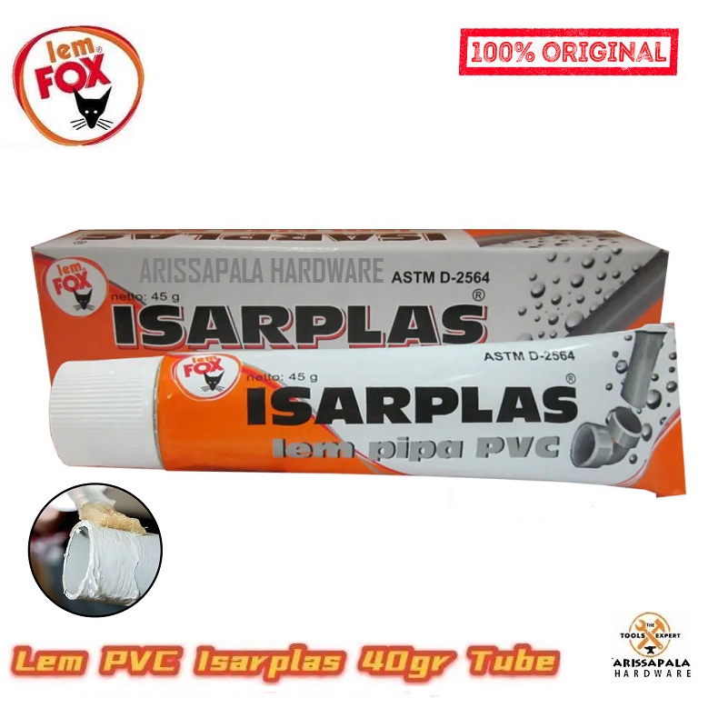 

Lem Pipa Pvc Lem Paralon ISARPLAS Lem Pralon PVC ISARPLAS TUBE 45 Gr