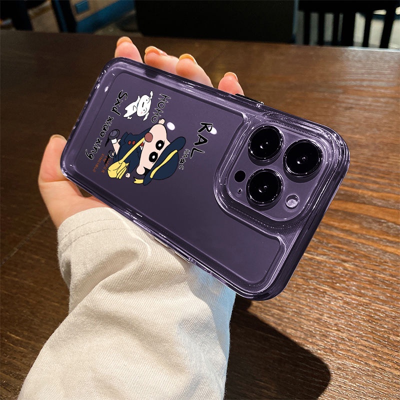IPHONE Cute Student Soft Transparan Phone Case Kompatibel Untuk Iphone14 13 12 11 Pro XS Max XR X8 7 6S Casing Silikon Plus TPU Shockproof Cover