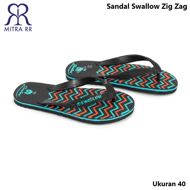 Sandal Swallow Zigzag | Sendal Jepit Pria Wanita Motif Zig Zag