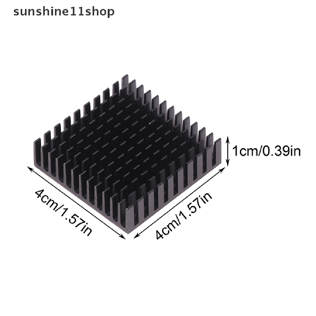 Sho 1Pc 40x40x10MM 3D Printer Motor Heatsink Hitam Gold Radiator Untuk Motor MK7/MK8 N