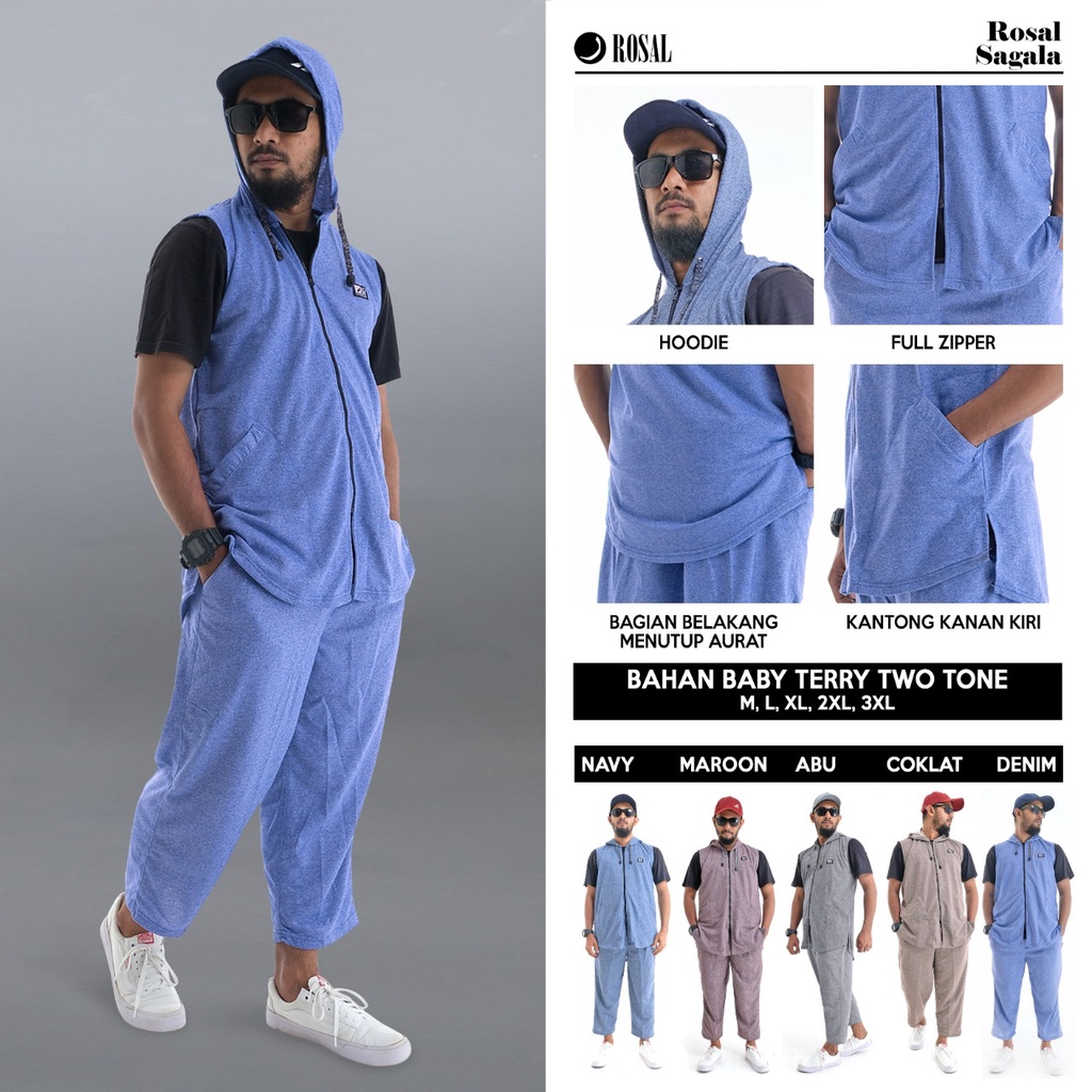 Rompi Sholat Rosal sagala / Rompi Sagala Rosal / Rompi Pria / Rompi