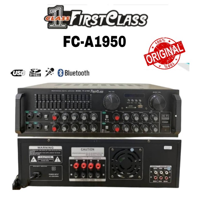 Amplifier power mixer karaoke bluetooth original firstclass fc a1950