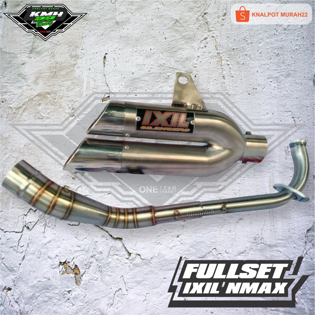 Knalpot Racing IXIL Doble Slincer Cabang Yamaha NMAX Abs AEROX R 155