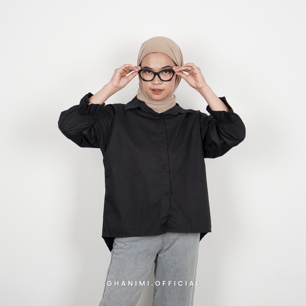 Ghanimi - Yolan Shirt / Kemeja Katun Polos / Kemeja Kerja / Kemeja Polos / Kemeja Santai / Kemeja Casual / Kemeja Timeless