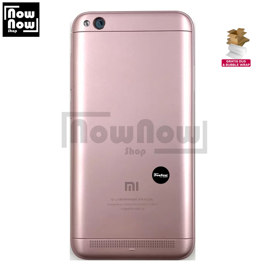 Backdoor Tutup Belakang Baterai Xiaomi Redmi 5A MCE3B MCG3B MCI3B Single SIM Dual SIM Backcover Back Casing Housing Cover Belakang Back Case Panel Replacement