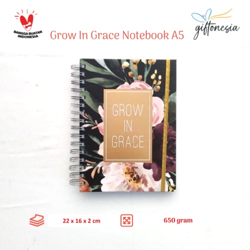 

Buku Catatan Grow In Grace Notebook A5 Giftonesia Buku Tulis