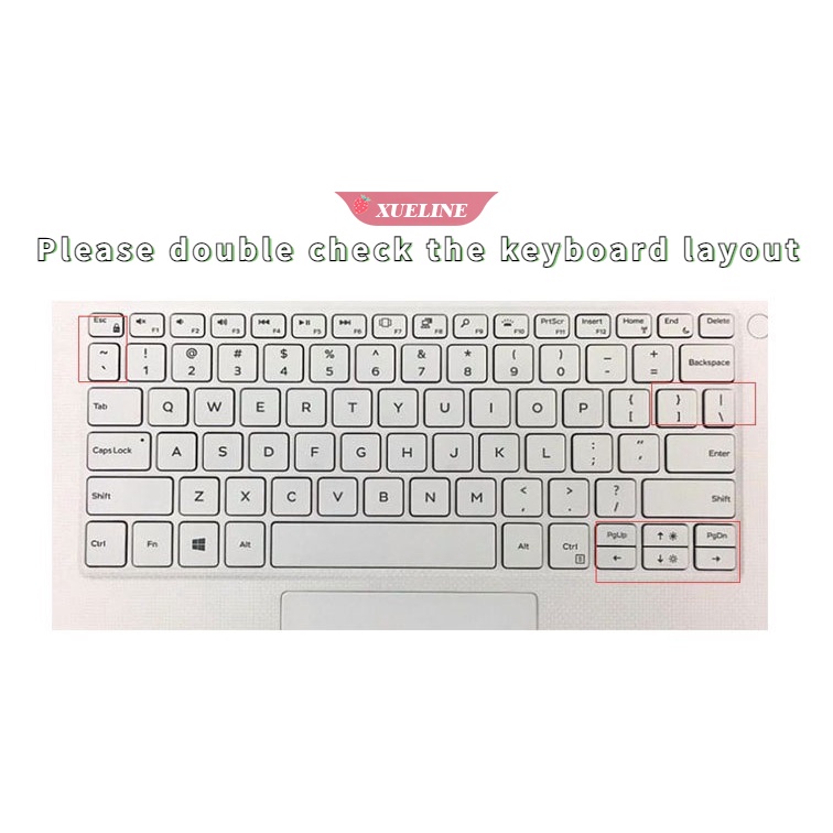 Untuk Dell Cover Keyboard Laptop 13.3 inch XPS13-9370 XPS13-9305 XPS13-9365 Silikon Tahan Air Pelindung Case Film [ZXL]