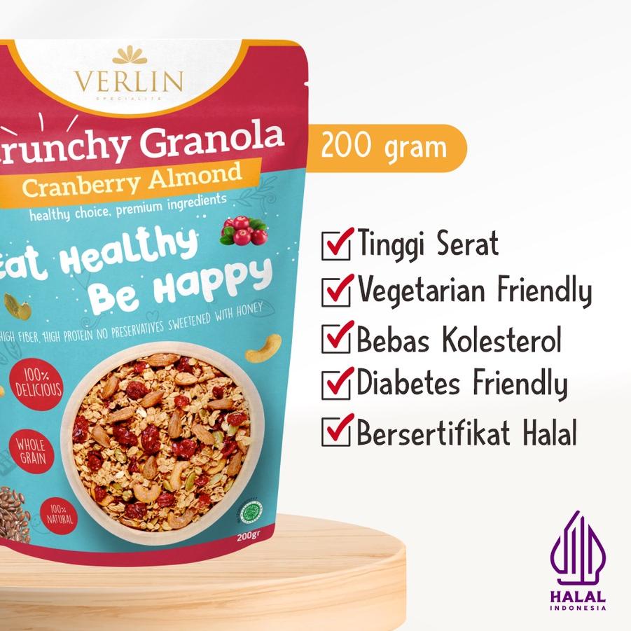 

✺ Verlin Crunchy Granola Cranberry Almond ☻