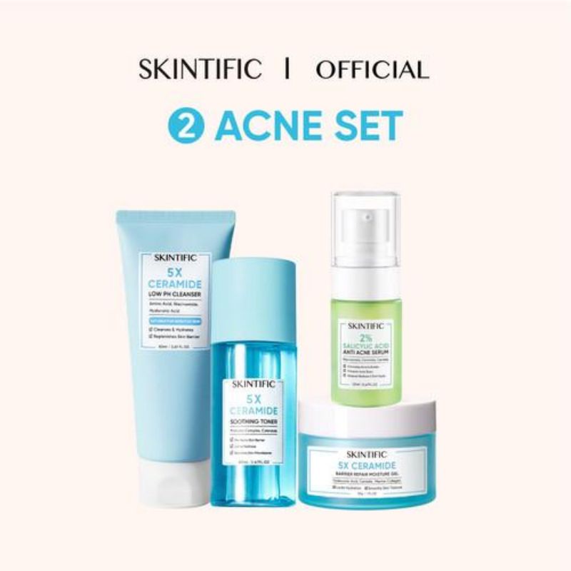SKINTIFIC Paket ACNE set 4in1