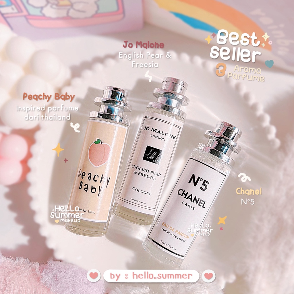 [BELI 5 FREE POUCH] Inspired Parfume Spray Thailand 35 ml Peachy Baby Longlasting High Quality